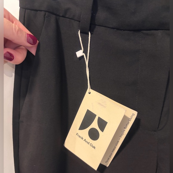Frank & Oak The Jane Straight Leg High Rise Trousers NWT! - Picture 7 of 12